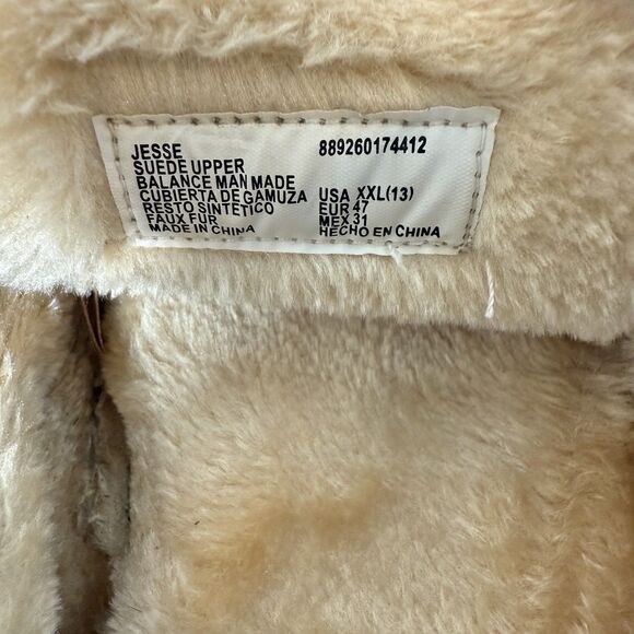 Eddie Bauer Loafer Moccasin Slippers  Suede Leather Jesse Tan Sz 13 XXL - Picture 8 of 9